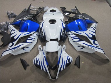 Buy 2009-2012 White Blue Flame Honda CBR600RR Bike Fairings Canada