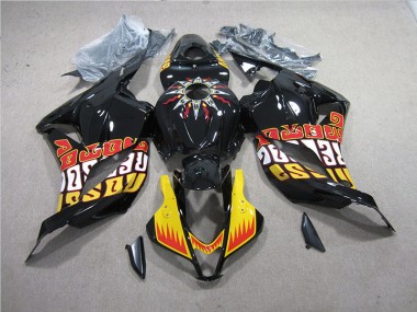 Buy 2009-2012 Black Yellow Honda CBR600RR Replacement Motorcycle Fairings Canada