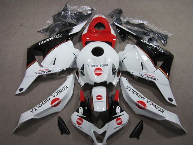 Buy 2009-2012 White Red Konica Minolta Honda CBR600RR Motorbike Fairing Kits Canada Buy 2009-2012 White Red Konica Minolta Honda CBR600RR Motorbike Fairing Kits Canada