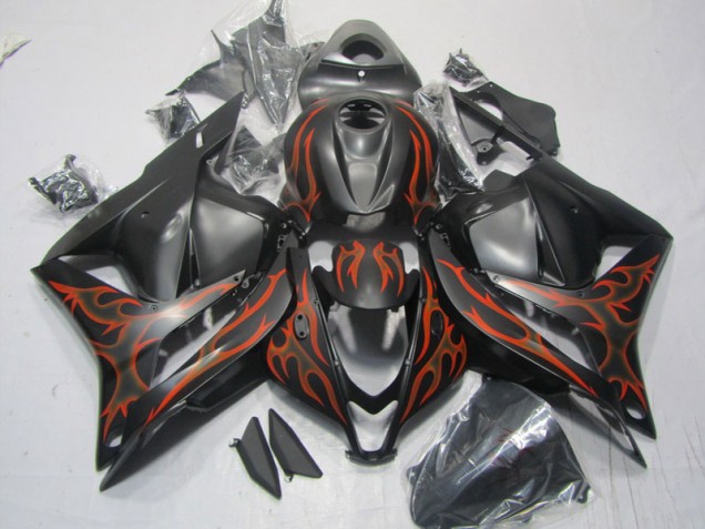Buy 2009-2012 Black Red Flame Honda CBR600RR Motorcycle Replacement Fairings Canada