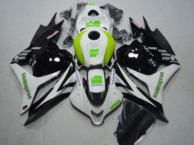 Buy 2009-2012 Black White Green Hannspree Honda CBR600RR Motorcycle Fairing Kit Canada
