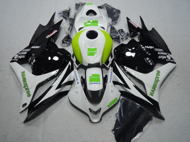 Buy 2009-2012 Black White Green Hannspree Honda CBR600RR Moto Fairings Canada Buy 2009-2012 Black White Green Hannspree Honda CBR600RR Moto Fairings Canada
