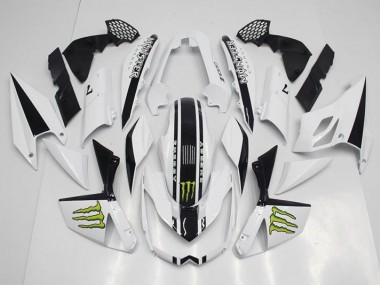 Buy 2007-2009 White Kawasaki Z1000 Moto Fairings Canada