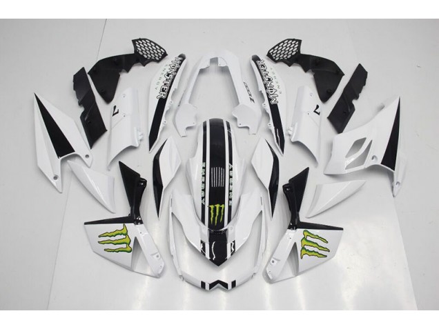 Buy 2007-2009 White Kawasaki Z1000 Moto Fairings Canada