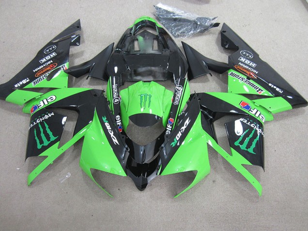 Buy 2003-2005 Black Green Monster Kawasaki ZX10R Motorcycle Fairing Kits Canada Buy 2003-2005 Black Green Monster Kawasaki ZX10R Motorcycle Fairing Kits Canada