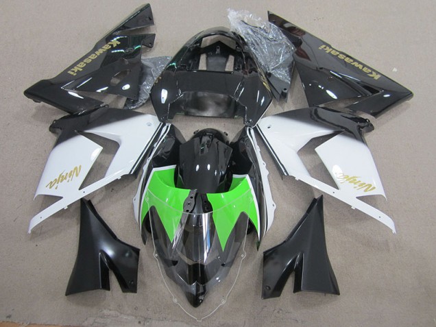 Buy 2003-2005 Black White Gold Ninja Kawasaki ZX10R Motorcycle Fairing Kit Canada Buy 2003-2005 Black White Gold Ninja Kawasaki ZX10R Motorcycle Fairing Kit Canada