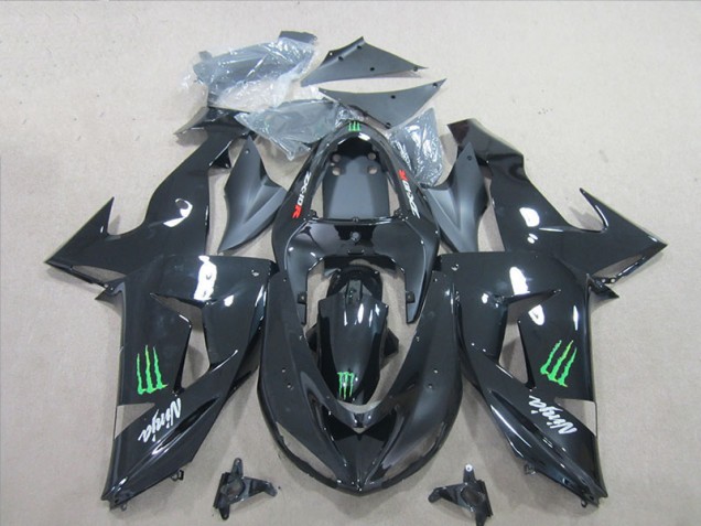 Buy 2006-2007 Black Green Monster Ninja Kawasaki ZX10R Motorcycle Fairings Kit Canada