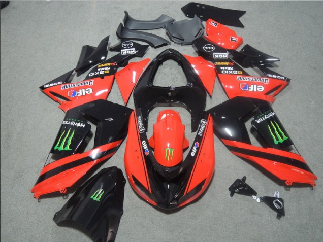Buy 2006-2007 Black Red Touch4 Monster Kawasaki ZX10R Motorbike Fairing Canada