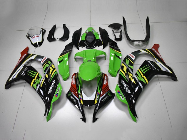 Buy 2016-2019 Green Black Red Ninja Monster Kawasaki ZX10R Motorbike Fairings Canada Buy 2016-2019 Green Black Red Ninja Monster Kawasaki ZX10R Motorbike Fairings Canada