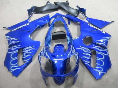 Buy 2002-2006 Blue White Flame Kawasaki ZX12R Motorbike Fairing Kits Canada