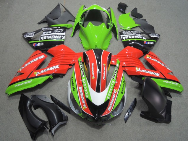 Buy 2006-2011 Red Green Motocard Kawasaki ZX14R ZZR1400 Bike Fairing Canada Buy 2006-2011 Red Green Motocard Kawasaki ZX14R ZZR1400 Bike Fairing Canada