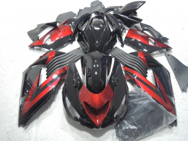 Buy 2006-2011 Black Red Kawasaki ZX14R ZZR1400 Motorcycle Fairings Kit Canada Buy 2006-2011 Black Red Kawasaki ZX14R ZZR1400 Motorcycle Fairings Kit Canada