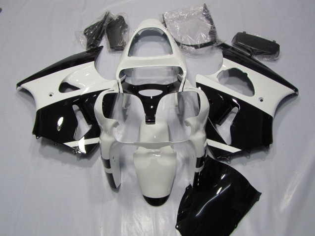 Buy 2000-2002 White Black Kawasaki ZX6R Bike Fairings Canada Buy 2000-2002 White Black Kawasaki ZX6R Bike Fairings Canada
