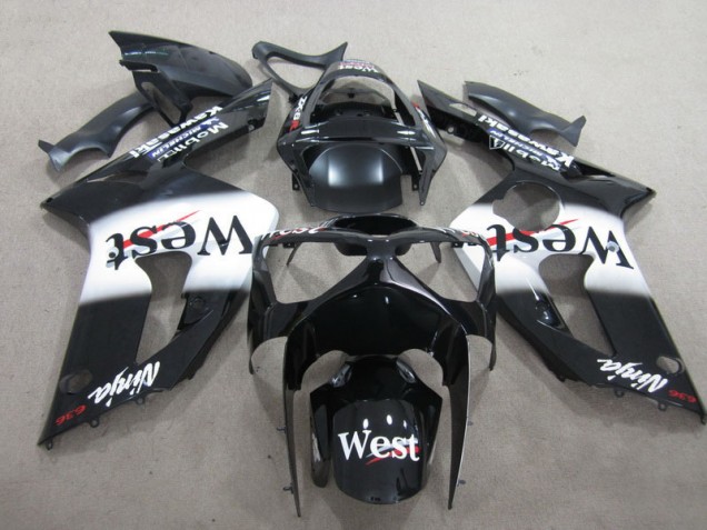 Buy 2003-2004 Black West Ninja 636 Kawasaki ZX6R Motorcylce Fairings Canada
