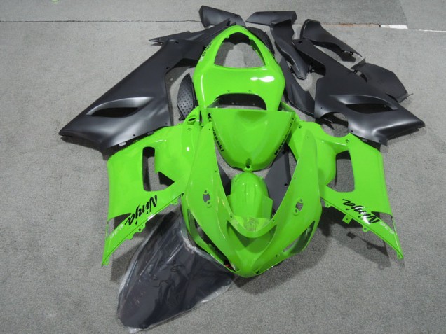 Buy 2005-2006 Green Black Ninja 636 Kawasaki ZX6R Motorcycle Fairings Kits Canada