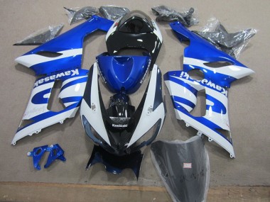 Buy 2005-2006 Blue White Kawasaki ZX6R Motorcycle Replacement Fairings Canada