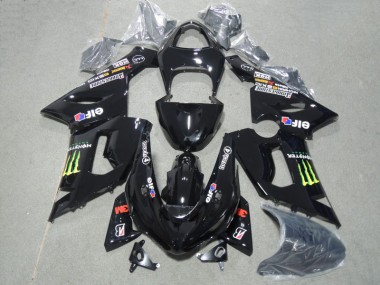 Buy 2005-2006 Black 3M Touch4 Monster Kawasaki ZX6R Motorcyle Fairings Canada