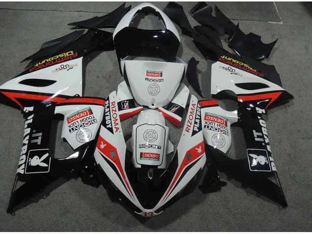 Buy 2005-2006 White Black Rizoma Playboy Kawasaki ZX6R Motor Fairings Canada