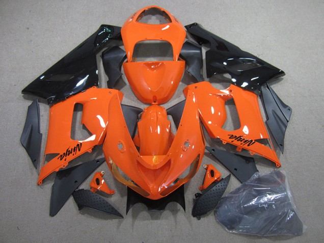 Buy 2005-2006 Orange Black Ninja Kawasaki ZX6R Motorcylce Fairings Canada Buy 2005-2006 Orange Black Ninja Kawasaki ZX6R Motorcylce Fairings Canada