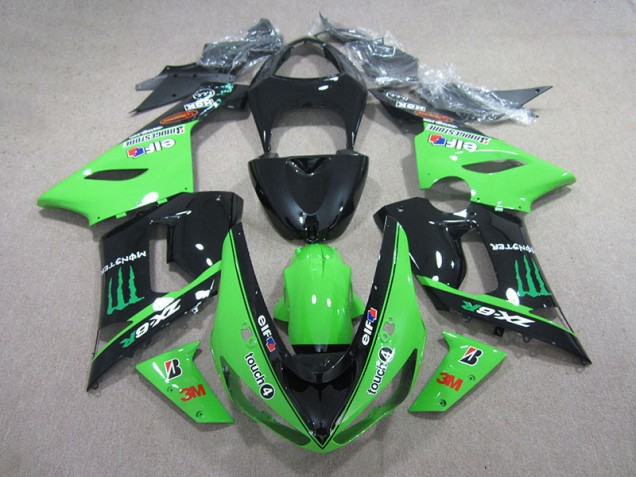 Buy 2005-2006 Black Green 3M Touch4 Monster Kawasaki ZX6R Motorbike Fairing Canada Buy 2005-2006 Black Green 3M Touch4 Monster Kawasaki ZX6R Motorbike Fairing Canada