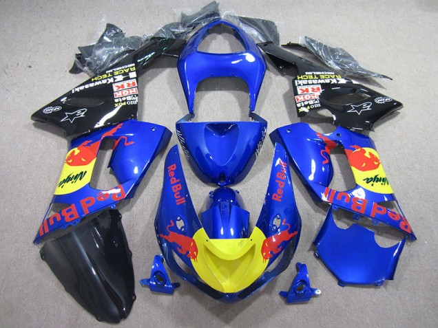 Buy 2005-2006 Blue Red Bull Ninja Kawasaki ZX6R Motorcycle Fairing Kit Canada Buy 2005-2006 Blue Red Bull Ninja Kawasaki ZX6R Motorcycle Fairing Kit Canada