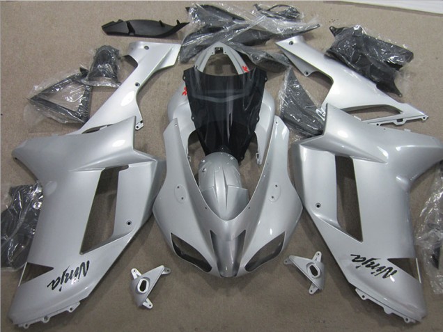 Buy 2007-2008 Silver Kawasaki ZX6R Bike Fairing Canada Buy 2007-2008 Silver Kawasaki ZX6R Bike Fairing Canada