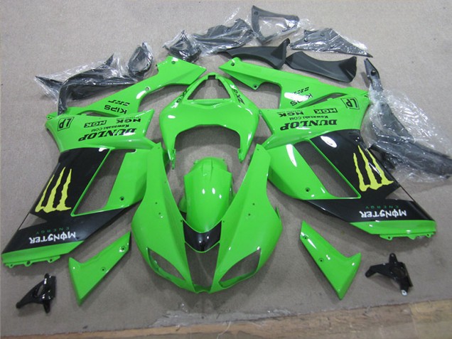Buy 2007-2008 White Blue Ninja Kawasaki ZX6R Motorcycle Fairing Canada