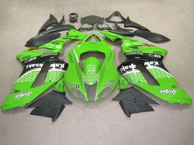 Buy 2007-2008 Green Touch 4 Kawasaki ZX6R Motorcycle Fairing Kits Canada Buy 2007-2008 Green Touch 4 Kawasaki ZX6R Motorcycle Fairing Kits Canada