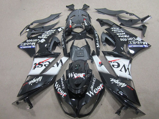 Buy 2009-2012 Black West Kawasaki ZX6R Motorcycle Fairing Kits Canada