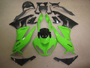 Buy 2009-2012 Black Green Kawasaki ZX6R Motorbike Fairing Canada