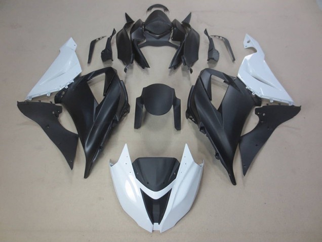Buy 2013-2018 Black White Kawasaki ZX6R Motorcycle Fairings Canada Buy 2013-2018 Black White Kawasaki ZX6R Motorcycle Fairings Canada