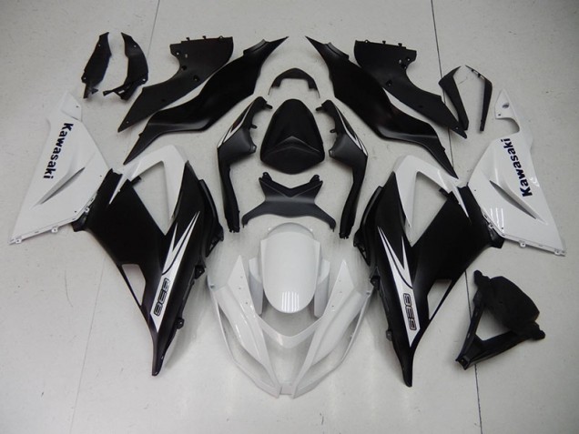 Buy 2013-2018 Black White Kawasaki ZX6R Motorcycle Fairing Kits Canada Buy 2013-2018 Black White Kawasaki ZX6R Motorcycle Fairing Kits Canada