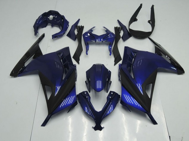 Buy 2013-2016 Blue Black Kawasaki ZX300R Motorcyle Fairings Canada