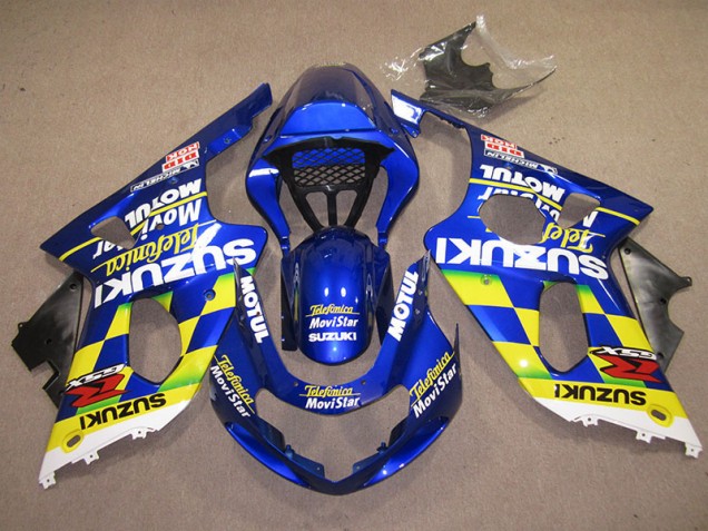Buy 2000-2002 Blue Yellow Telefumica Movistar Suzuki GSXR1000 Motor Fairings Canada Buy 2000-2002 Blue Yellow Telefumica Movistar Suzuki GSXR1000 Motor Fairings Canada