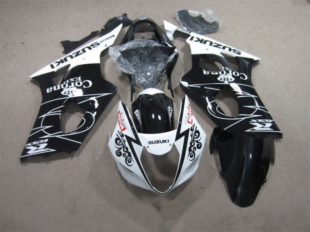Buy 2003-2004 Black White Corona Extra Motul Suzuki GSXR1000 Motorcycle Fairings Kits Canada