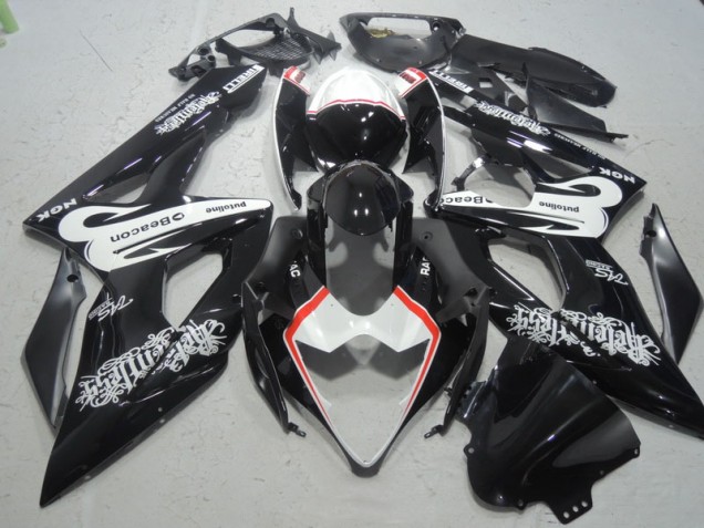 Buy 2005-2006 Black White Beacon Suzuki GSXR1000 Bike Fairing Kit Canada