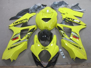 Buy 2007-2008 Yellow Black Suzuki GSXR1000 Motorcycle Fairings Kit Canada
