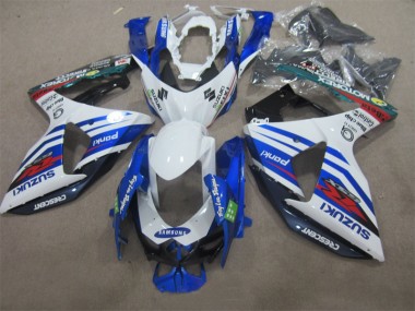 Buy 2009-2016 White Blue Samsung Suzuki GSXR1000 Motorbike Fairings Canada