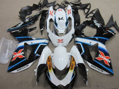 Buy 2009-2016 White Blue Brux Dark Dog Suzuki GSXR1000 Motorbike Fairing Kits Canada