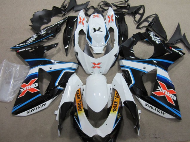 Buy 2009-2016 White Blue Brux Dark Dog Suzuki GSXR1000 Motorbike Fairing Kits Canada