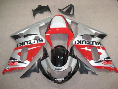 Buy 2001-2003 Red Silver Suzuki GSXR600 Motorcylce Fairings Canada