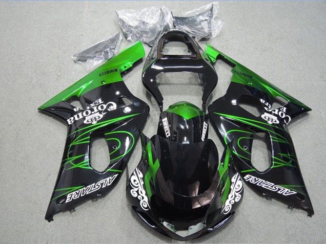 Buy 2001-2003 Black Green Corona Extra Suzuki GSXR600 Motorcycle Fairing Kits Canada