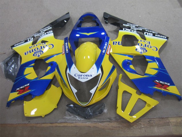 Buy 2004-2005 Yellow Blue Corona Extra Suzuki GSXR600 Motorcycle Fairings Canada