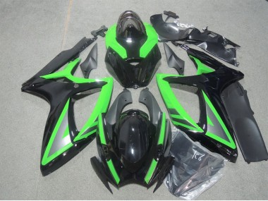 Buy 2006-2007 Black Green Suzuki GSXR600 Motorbike Fairing Canada