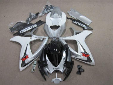Buy 2006-2007 Black White Suzuki GSXR600 Motorcycle Fairing Kit Canada
