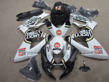 Buy 2006-2007 Black White Lucky Strike Motul Suzuki GSXR600 Bike Fairing Canada