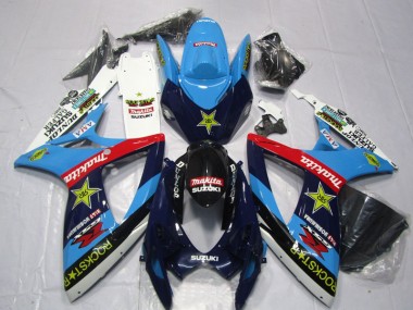 Buy 2006-2007 Blue White Rockstar Makita Suzuki GSXR600 Motor Bike Fairings Canada
