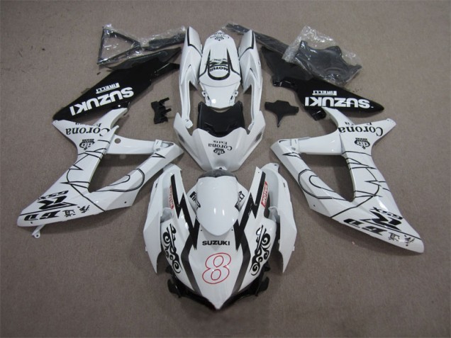 Buy 2008-2010 White Black Corona Extra Motul 8 Suzuki GSXR600 Replacement Motorcycle Fairings Canada