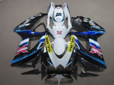 Buy 2008-2010 White Dark Dog 07 Suzuki GSXR600 Motorcycle Replacement Fairings Canada