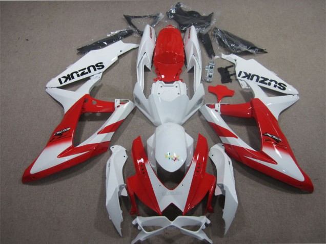 Buy 2008-2010 White Red Suzuki GSXR600 Motorcyle Fairings Canada Buy 2008-2010 White Red Suzuki GSXR600 Motorcyle Fairings Canada
